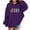 Purple, variant on Girls Long Sleeve Sweatshirts Jesus Letter Print Kids Casual Crewneck Loose Fit Pullover with Pockets,Purple,4-5 Years