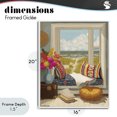 thumbnail image 4 of Stupell Industries Eclectic Coastal Vacation Window Seat White Framed Giclee Art, 16 x 20, by Lisa R Dumm, 4 of 8