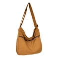 thumbnail image 2 of Canvas Messenger Bag Large Satchel Bag Shoulder Bag for Colleger, 2 of 4