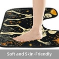 thumbnail image 4 of PhooArto Toilet Lid Cover and U-Shaped Toilet Floor Mat Set of 2 Pieces, Dancing Skeletons Toilet Mat Set, Machine Washable Seat Covers Non-Slip Absorbent Rugs, 4 of 6
