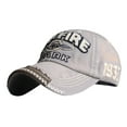 thumbnail image 1 of Women Men Embroidered Flower Denim Cap Fashion Baseball Cap Topee, 1 of 1