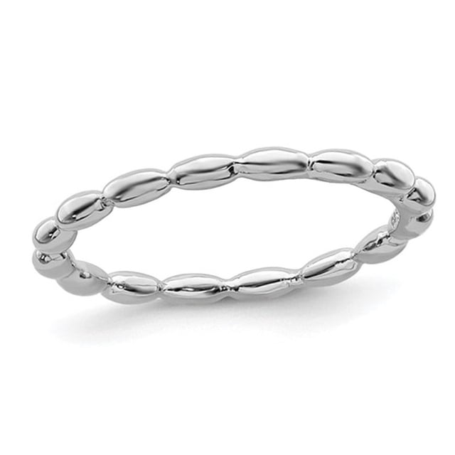 Bague Empilable en Argent Sterling avec Perles