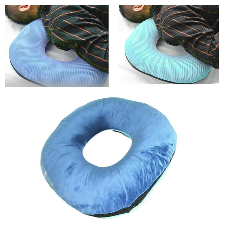 Inflatable Donut Cushion Seat ,Height Adjustable Hemmoroid Pillow,Portable  BBL Life Cushion:Pressure Relief for Hemorrhoid Treatment,Tailbone Pain,Bed