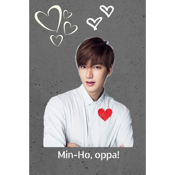 Kdrama Idol Lee Min-Ho Oppa Gift Notebook: Saranghae Kpop Actor Journal for Teen Girls, College Ruled (Paperback)