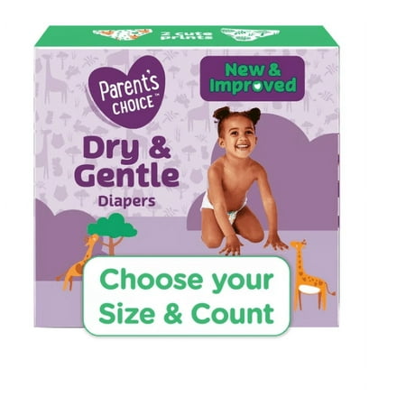 Parent's Choice Dry & Gentle Diapers Size 5, 162 Count (Select for More Options)