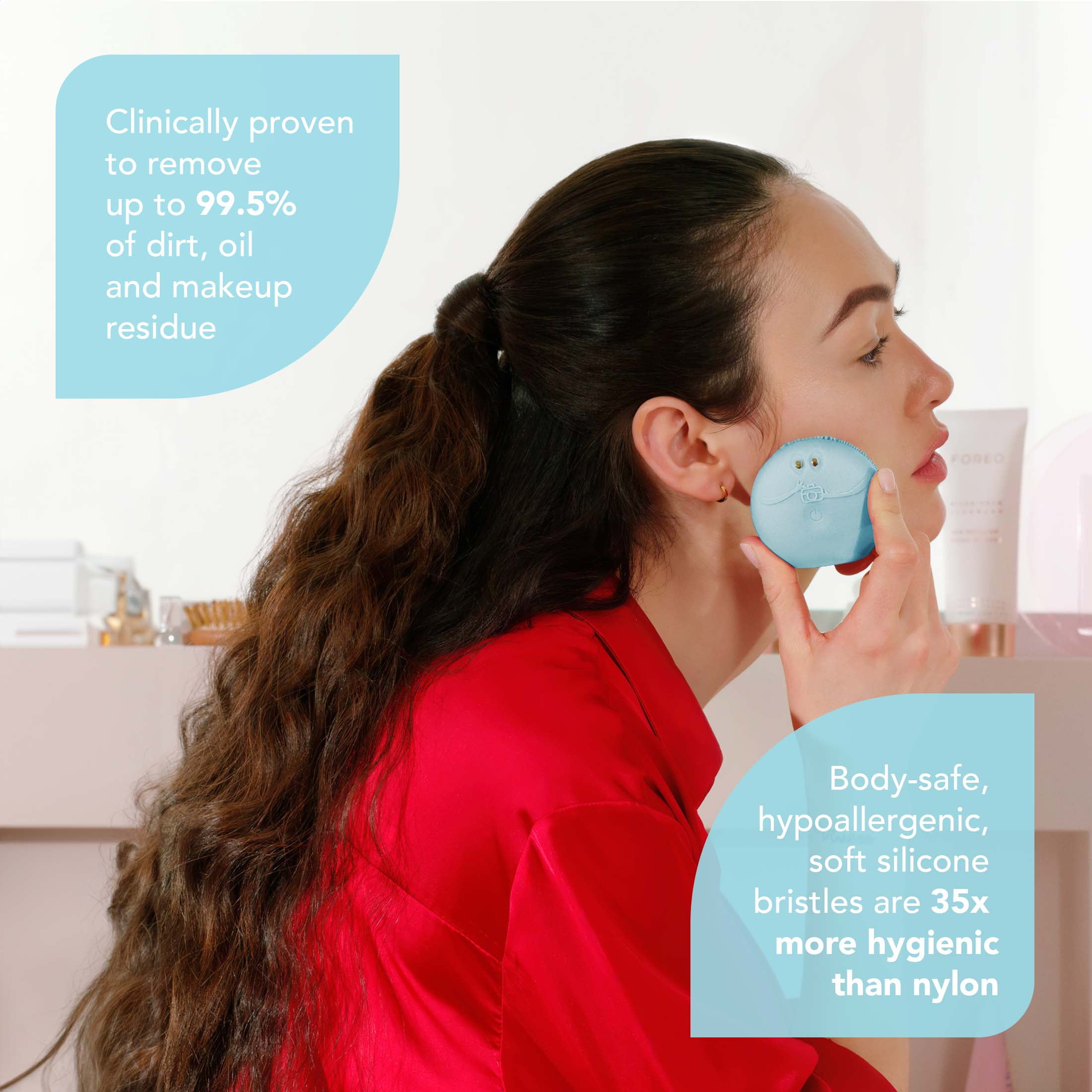 FOREO, LUNA play smart 2, Skin Analysis & Customized Facial Cleansing, Mint For You