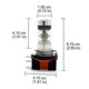 thumbnail image 2 of 2x H15 Led Headlight Bulbs 8000k 20smd High Beam Drl Bulbs Kit For Car Down Light H1 H3 H4 H6 H8 H9 H11 H16 Aotu Lights Lamps, 2 of 4
