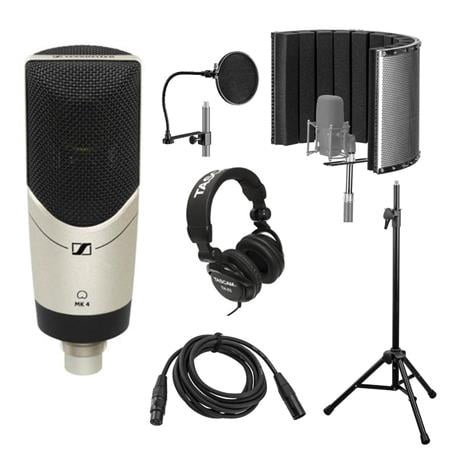 UPC: 0192223145474 | MK 4 Studio Condenser Microphone  Cardioid Polar Pattern with Pro Vocal Recording Setup Kit