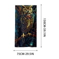 thumbnail image 3 of Oversized Beach Towel 30" x 59" Sand Free Quick Dry Microfiber Mystical Owl Printed Towel for Beach Pool and Summer Vacation, 3 of 7
