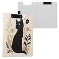 thumbnail image 3 of A4 Double Clip File Folder Binder Clipboards Waterproof Durable Foldable Folder Suitable for Office and Family Cute Black Cat Pattern, 3 of 9