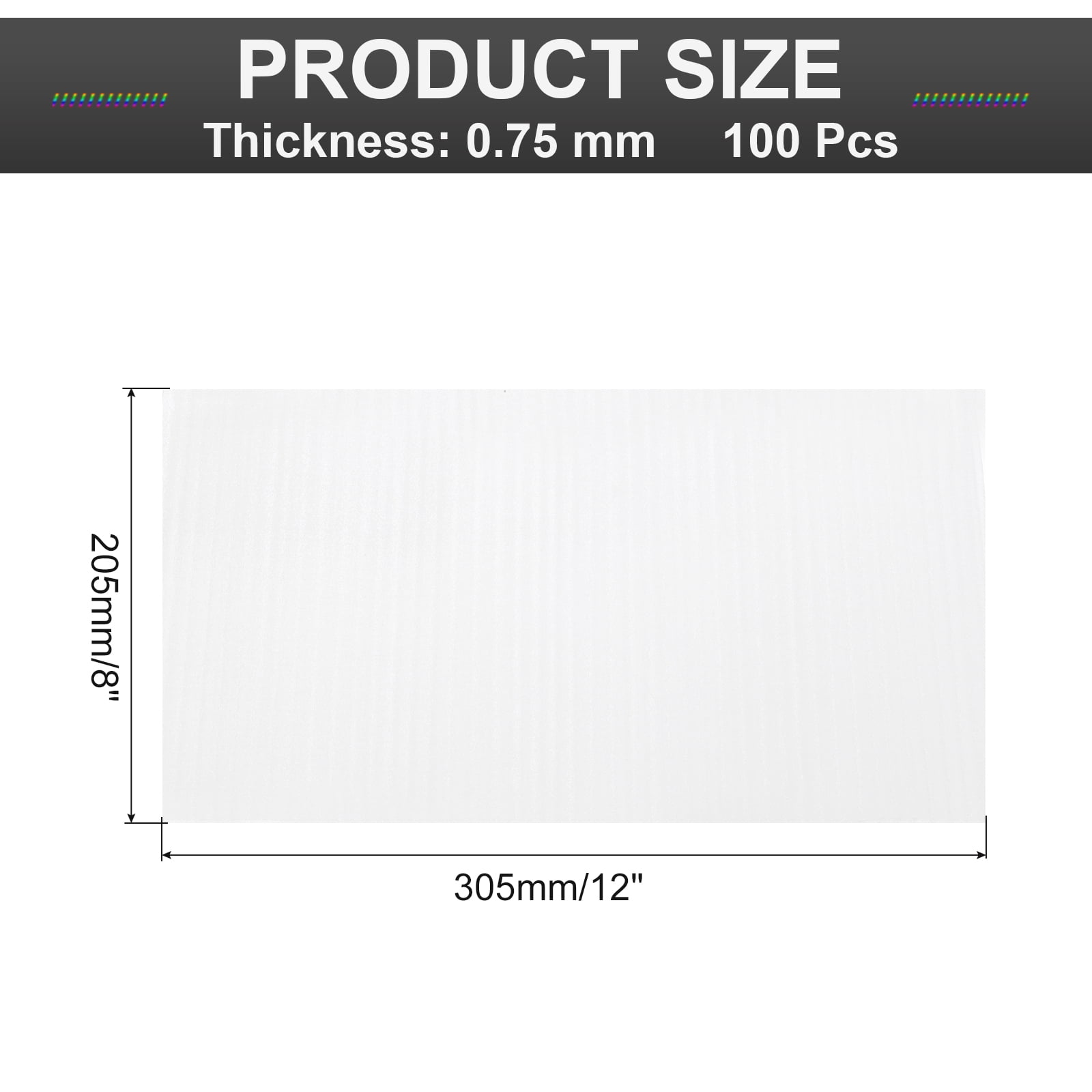 Foam Packing Pouches, 100 Pack 8 Inch x 12 InchWrap Bubble Pouches Cushion Foam Packing Supplies Packing sleeves