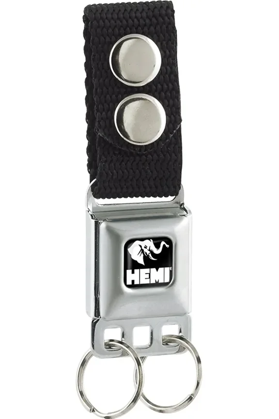 Elephant Logo Full Color Black White Keychain One Size