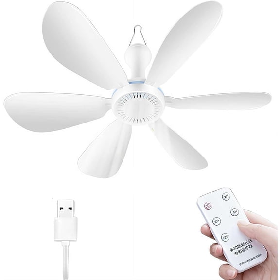 2026 Collapsible Ceiling Fan for Cruise Ship,Portable Usb Ceiling Fans Hanging,6 Blades Lightweight and Quiet USB Mini CeilingFan,4 Speeds Remote Speed Control for Camping,RV,Cruise ShipCabin Travel