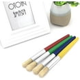 thumbnail image 5 of 4Pcs Kids Paint Brushes,Toddler Paint Brushes,Large Paint Bushes,Toddler Large Chubby Brushes Round And Flat Preschool Painting Brushes For Washable Paint Acrylic Paint,18.8Cm, 5 of 6