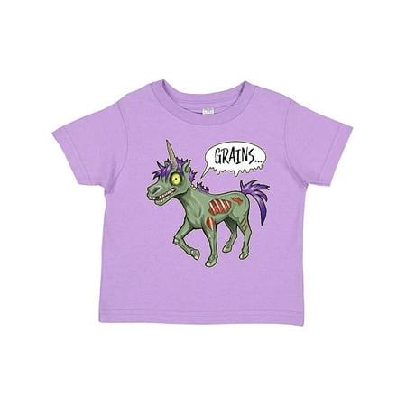 

Inktastic Zombie Unicorns Wants Grains- Halloween Boys or Girls Toddler T-Shirt