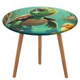 thumbnail image 1 of Bebé tortuga-theme Fitted Round Tablecloths Elastic Edged Table Covers Waterproof Table Cloth for Kitchen Holiday Party Tables Decor 150cm, 1 of 6