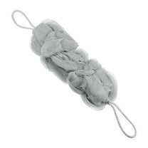 Unique Bargains 1 Pc Bath Shower Loofah Sponge Body Puffs for Bathroom Shower 11.42"x4.72"x2.36" Gray