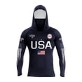 thumbnail image 2 of Men's USA 250th Anniversary Rash Guard Shirt UPF 50+ Sun Protection Hoodie with Mask Lightweight Fishing Hiking Running Long Sleeve Shirts, 2 of 3