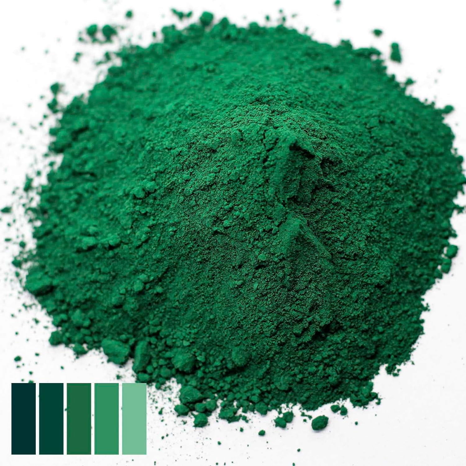 Green Pigment Powder, Matte Green Iron Oxide Powder, Green Concrete Pigment Powder, Green Grout Colorant, Color Dye for Cement Clay Wood Stain Putty Epoxy Resin- 4 Oz, 8 Oz, 16 Oz