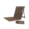 thumbnail image 4 of Silla de playa plegable con respaldo, silla de camping, asiento de playa, cojín para estadio Marrón, 4 of 9
