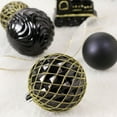 thumbnail image 3 of Lumiparty 65 pcs Christmas Ball Ornaments Set, Shatterproof Xmas Balls Decorative Hanging Ornaments, Tree Ornaments Assorted Set with Hooks for Xmas Tree Holiday Wreath Garland Swag Decor, Black, 3 of 9
