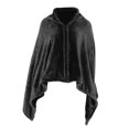 thumbnail image 3 of Minkissy 1Pc Portable Grey Coral Fleece Heated Blanket Shawl for Home Use with Fast Heating, 3 of 7