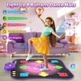 thumbnail image 4 of Beefunni Dance Mat, Light up Dance Pad Game Toys for Girl Ages 3-8+ Year Old, with Wireless Bluetooth, Birthday Gifts for Kids Toddlers, 4 of 9