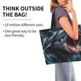 thumbnail image 2 of Balery Wave Chain Shark Bolsa Tote Estilo Estético con Cremalleras, Bolsa de Hombro, Bolsa de Compras Grande y Plegable, 2 of 8
