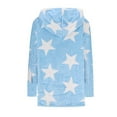 thumbnail image 6 of TIANZEN Casual Winter Jacket With Star Print Lined Warm Cozy Outerwear For Cold Weather Lined Sweater Women Windbreaker Light Winter Jackets for Women, 6 of 7