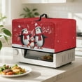 thumbnail image 4 of FOR U DESIGNS Penguin Music Note Pattern Microwave Oven Cover Foldable Machine Protector Decorative Dustproof Protections for Toaster Oven Christmas Decoration Accessories-S, 4 of 8