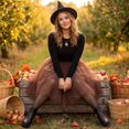 thumbnail image 4 of EANJE Fashion Ballet Skirt For Women Pleated Gauze Short Skirt Adult Dancing Skirt Tutu Skirts Coffee One Size, 4 of 6