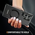 thumbnail image 4 of Dteck Magnetic for Samsung Galaxy S24 Ultra Case Electroplated TPU Frame Compatible with MagSafe Hard PC Clear Back Shockproof Phone Cover for Samsung Galaxy S24 Ultra,Black, 4 of 8
