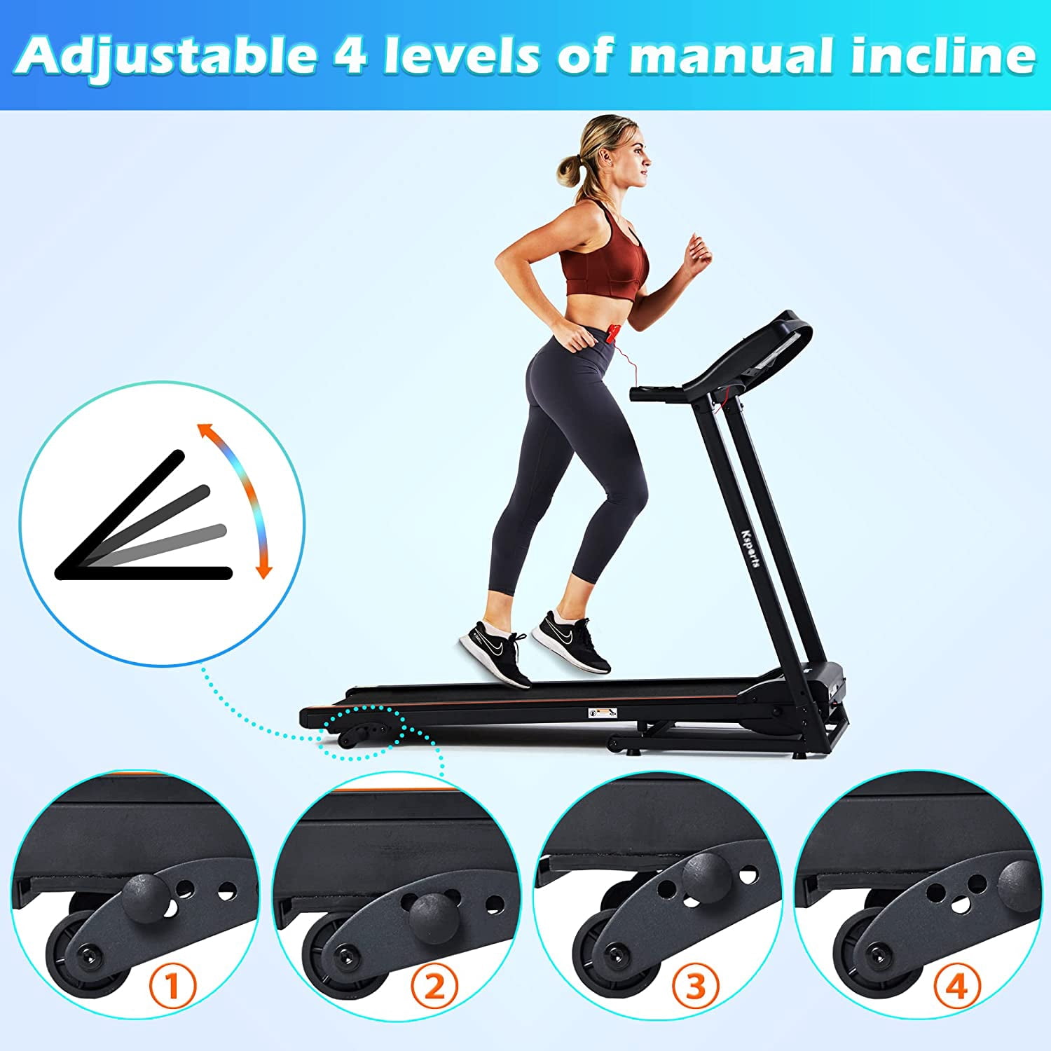 Ksports Multi-Functional Treadmill Cardio Strength Training Workout Set