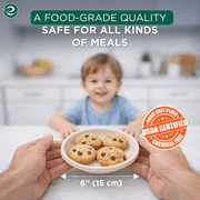 Eco Soul 6-Inch Round 750-Count Disposable Paper Plates, Heavy-Duty Eco-Friendly