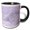 Black/White, variant on 3drose, Polar Bears in the Snowflakes, Lavender, 15oz Mug