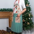 thumbnail image 3 of WIFKLSIIPG Christmas Decorations Santa Bib Smock Waiter Adult Cartoon Christmas Apron, 3 of 3