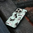 thumbnail image 4 of WIRESTER Shockproof Soft Rubber Cover Case for Apple iPhone 16 Pro 6.3" 2024, Siberian Husky Funny Playful Postures On Aero Blue Background, 4 of 5