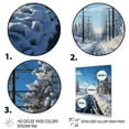 thumbnail image 3 of Designart "Harmonious Networks Power Lines painting II" Cityscapes Floater Framed Canvas Art Print, 3 of 7