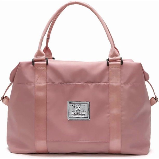 Womens Travel Bags, Weekender Carry on for Women, Sports Gym Bag, Workout Duffel Bag, (M-Pink, Medium-P)