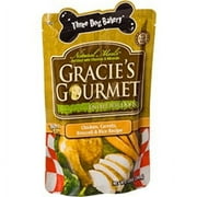 Three Dog Bakery Gracie's Gourmet Entrée for Dogs Chicken, Carrots, Broccoli & Rice Recipe 12oz.