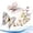 E, variant on 12PCS Double Wings 3D Butterfly Wall Decals DIY Home Decorations, Art Decor Wall Stickers Murals for Windows Refrigerator Bedroom Classroom Bathroom Home Birthday Party Decor