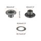 thumbnail image 2 of Kit de ojales de metal Uxcell de 300 juegos, ojal de 3mm 1/8" agujero, pequeño ojal con arandelas para zapatos, ropa, cinturones, etiquetas, bolsas, tela, cuero, proyecto de bricolaje, gris oscuro, 2 of 4