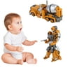 Orange Kids Transforming Robot Vehicle Car Mixer Toys Transformation Toys Anime Action Figure Class Toy ChildrenS Adults Gifts
