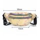 thumbnail image 2 of Riñonera de piel sintética con diseño de patchwork para hombre y mujer, bolso diagonal universal, riñonera personalizada con láser, bolso de playa, 2 of 6