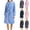 YPR1-Blue, variant on Meichang Women's Plush Robe Long Sleeve Winter Shawl Collar Fleece Bathrobe with Belt Soft Fuzzy Fluffy Cozy Warm Knee Length Robe with Pockets