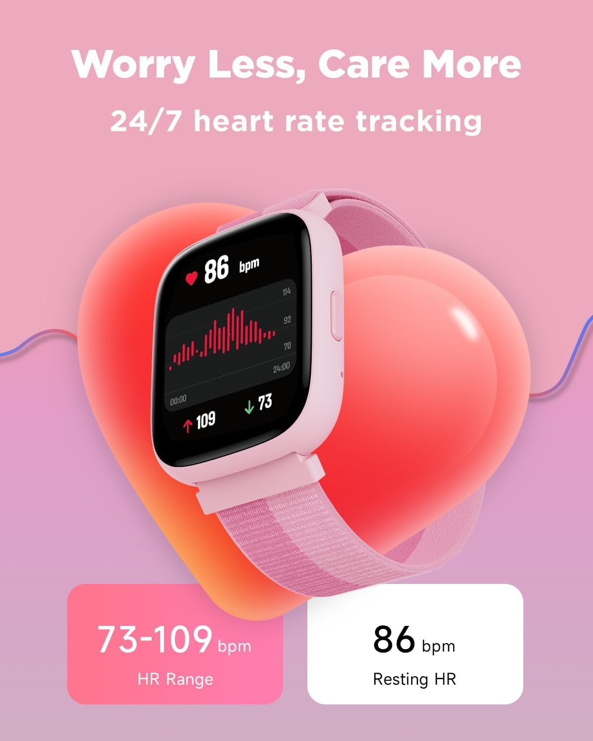 BIGGERFIVE Smart Watch for Kids, 1.8" Fitness Tracker Watch Pedometer, Sleep Monitor, IP68 Waterproof, Calorie Step Counter, Puzzle Game with/Without APP for Girls Teens 5-16,