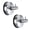 Silver, variant on Set Of 2 Strong Suction Cup Hooks Waterproof Wall Mounted Hooks for Bathroom