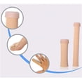 thumbnail image 2 of NOGIS Toe Caps Sleeves Cushions Protectors Tubes Fabric & Gel Lining Finger Toe Separator for Bunion, Hammer Toe, Callus, Corn, Blister (Medium, 4 Pack), 2 of 8