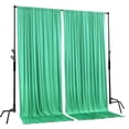 thumbnail image 3 of AK TRADING CO. 10 feet x 10 feet Tiffany Polyester Backdrop Drapes Curtains Panels with Rod Pockets - Wedding Ceremony Party Home Window Decorations, 3 of 9