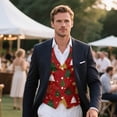 thumbnail image 3 of Uorisanigo Christmas Tree Print Mens Vests Casual Size 3XL V Neck Vest for Men Casual Lightweight with Pockets Waistcoat Suit Vest Fashion for Men, 3 of 7